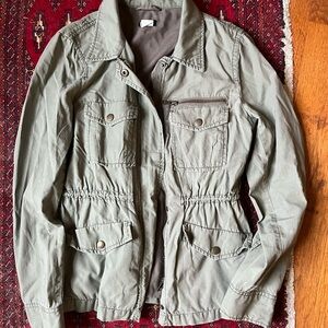 2010s J. Crew Khaki Utility Jacket